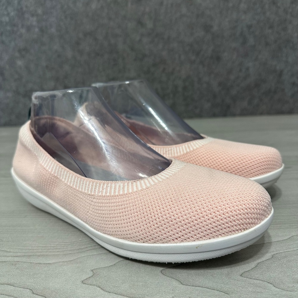 Clarks Cloudsteppers Ayla Paige Slip On Womens 9 Pink Knit Flats Comfort Walking